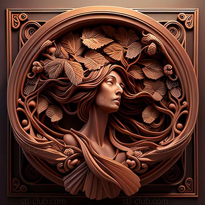 3D model style mucha (STL)